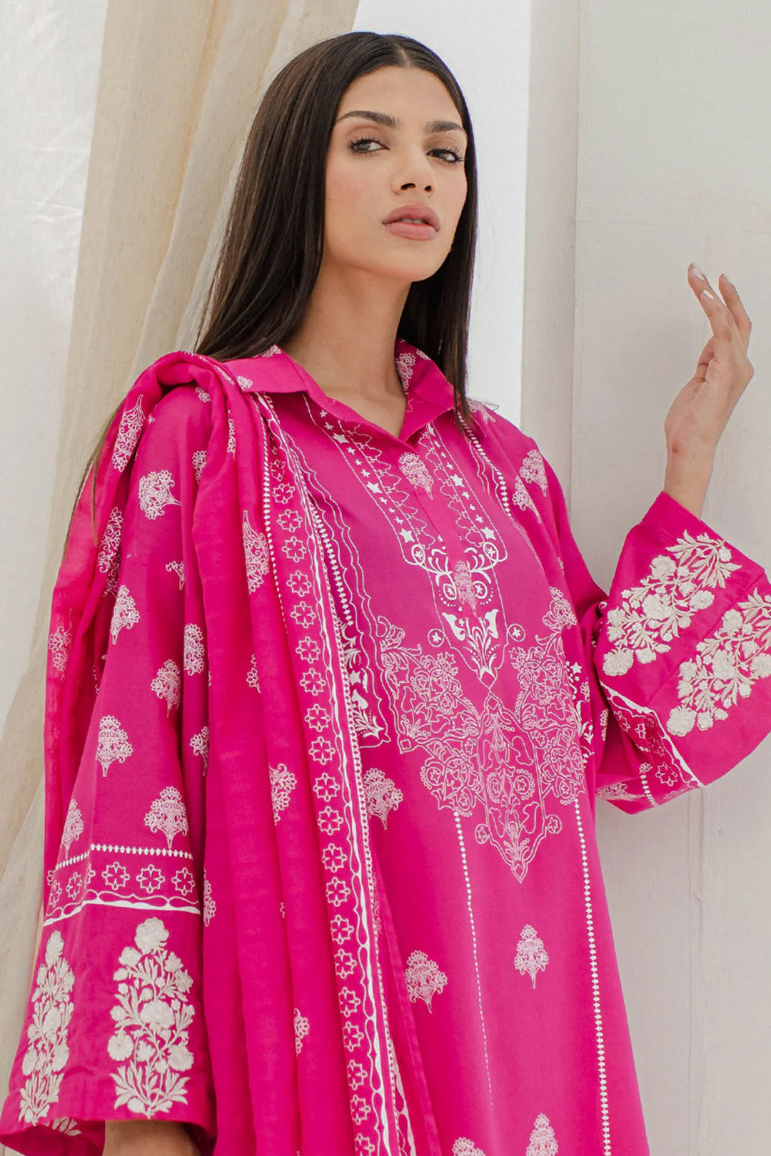 Embroidered Shirt Shalwar Dupatta - 0279 - Image 2