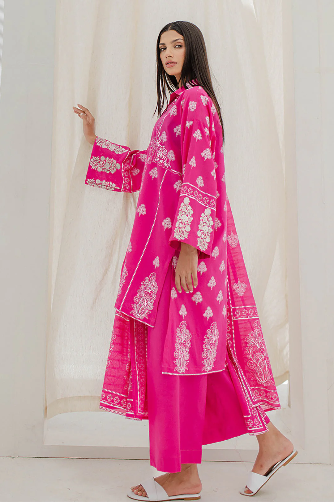 Embroidered Shirt Shalwar Dupatta - 0279 - Image 3