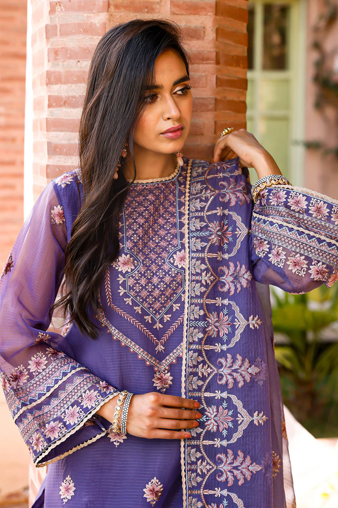 Embroidered Shirt Shalwar Dupatta - 0287