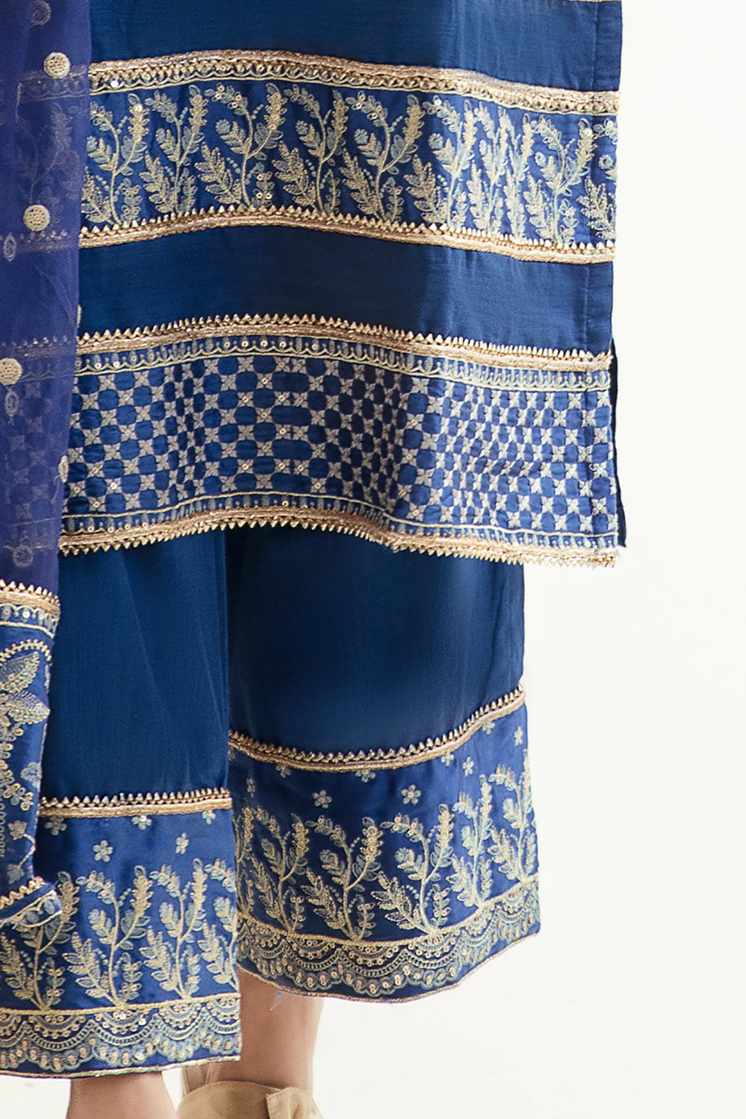 Embroidered Shirt Shalwar Dupatta - 0295 - Image 5