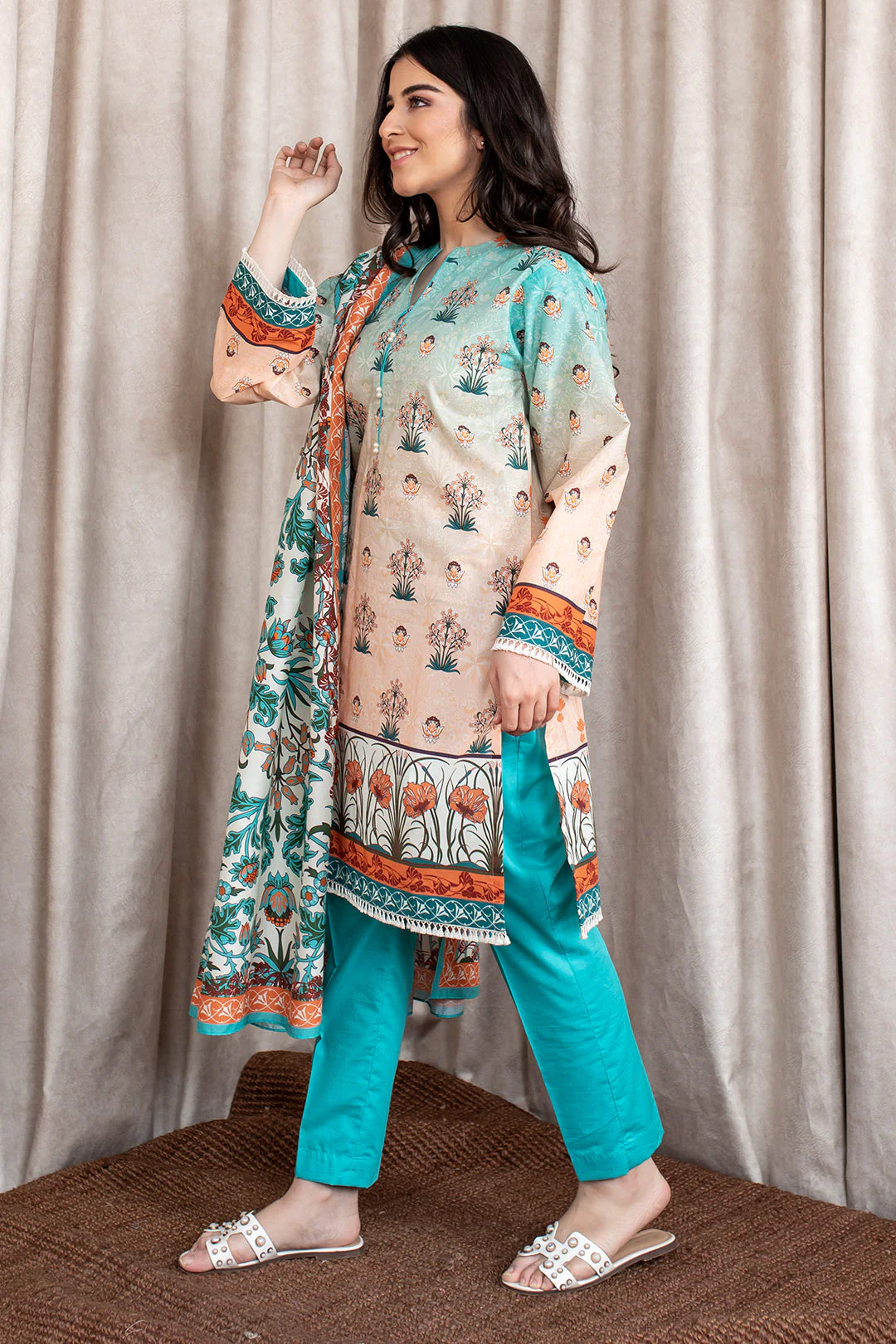 Shirt Shalwar Dupatta - 0350 - Image 3