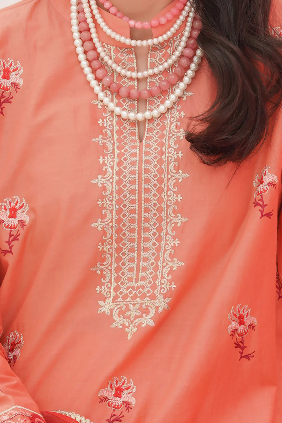 Embroidered Shirt Shalwar Dupatta - 0365 - Image 4