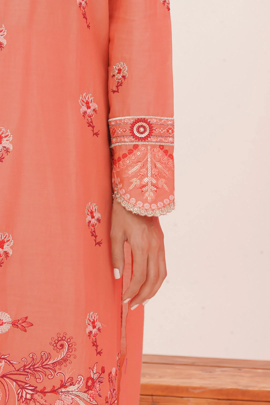 Embroidered Shirt Shalwar Dupatta - 0365 - Image 5