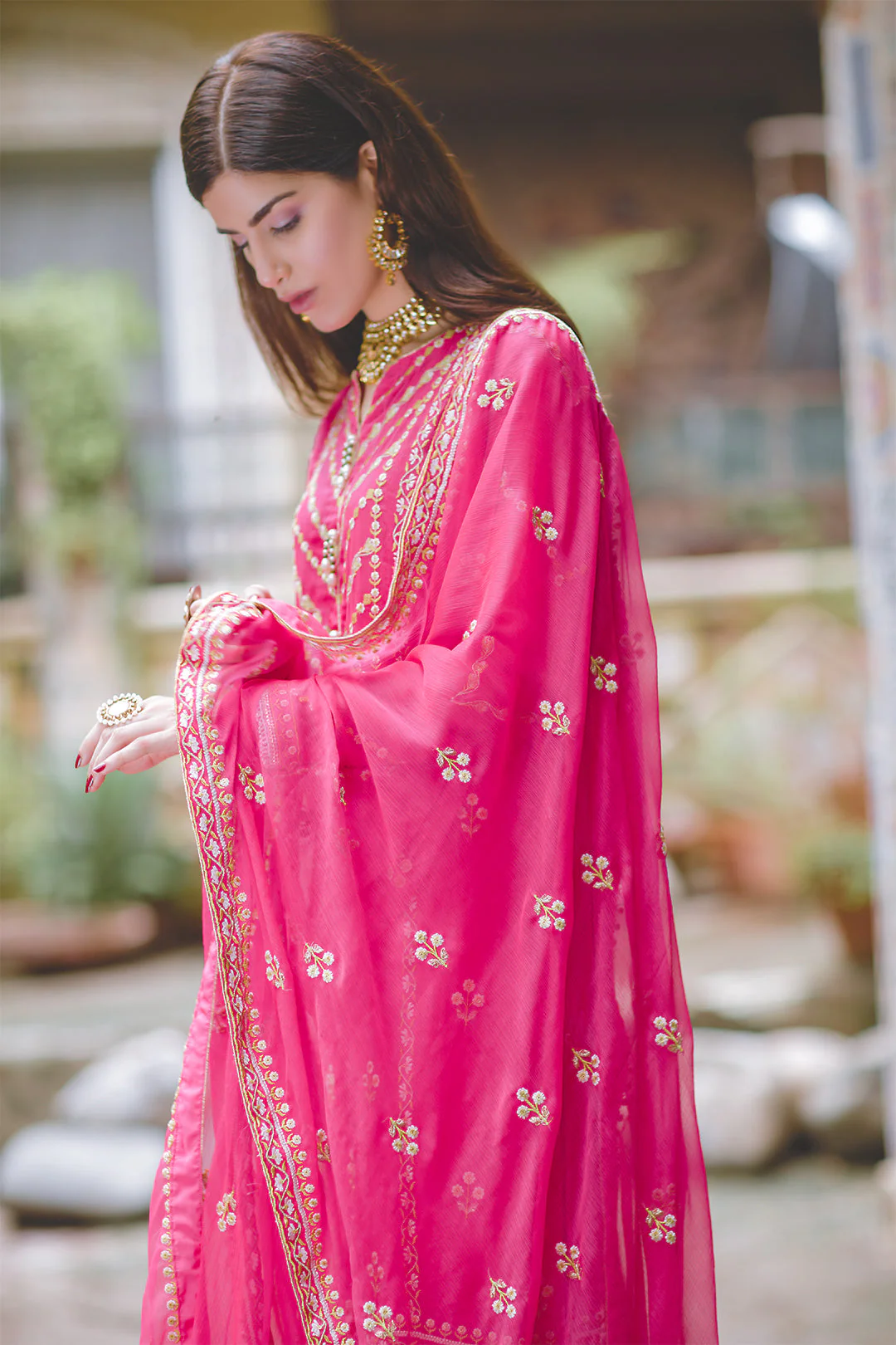 Embroidered Shirt Shalwar Dupatta - 0446 - Image 3