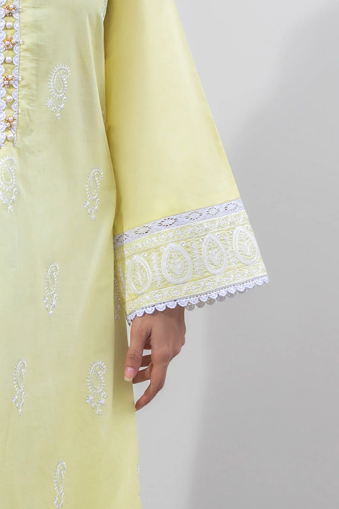 Embroidered Shirt Shalwar Dupatta - 0647 - Image 3