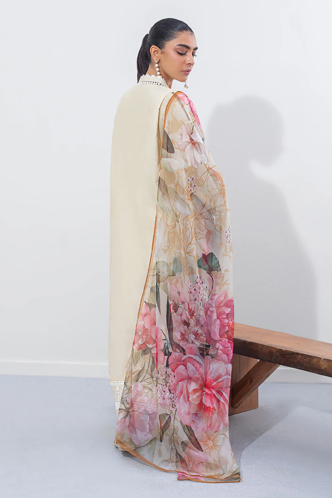 Embroidered Shirt Shalwar Dupatta - 0648 - Image 5