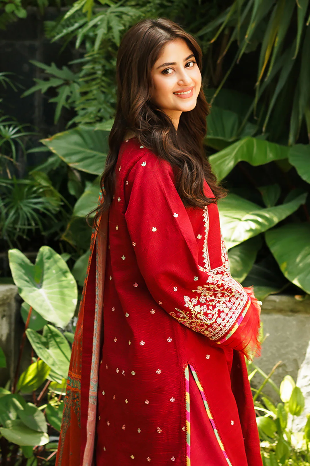 Embroidered Shirt Shalwar Dupatta - 0699 - Image 5