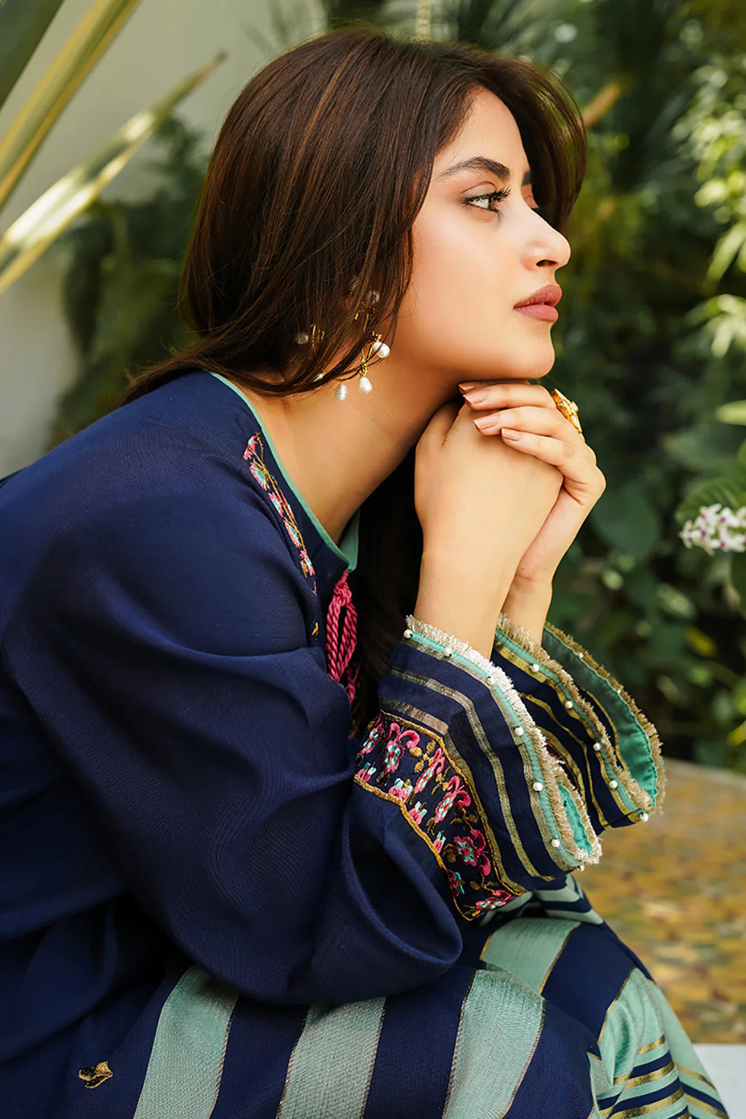 Embroidered Shirt Shalwar Dupatta - 0702 - Image 6
