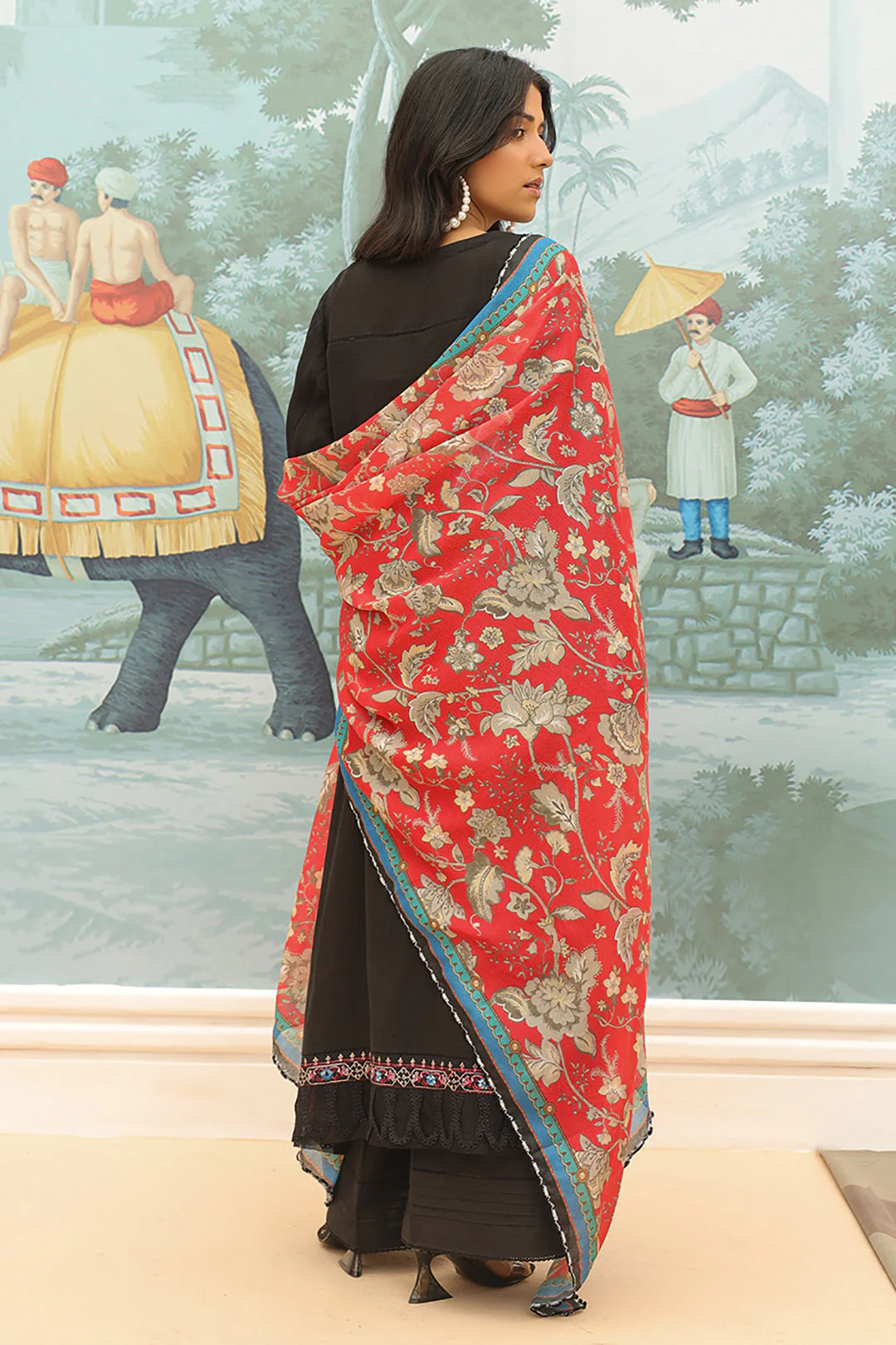 Embroidered Shirt Shalwar Dupatta - 0776 - Image 5