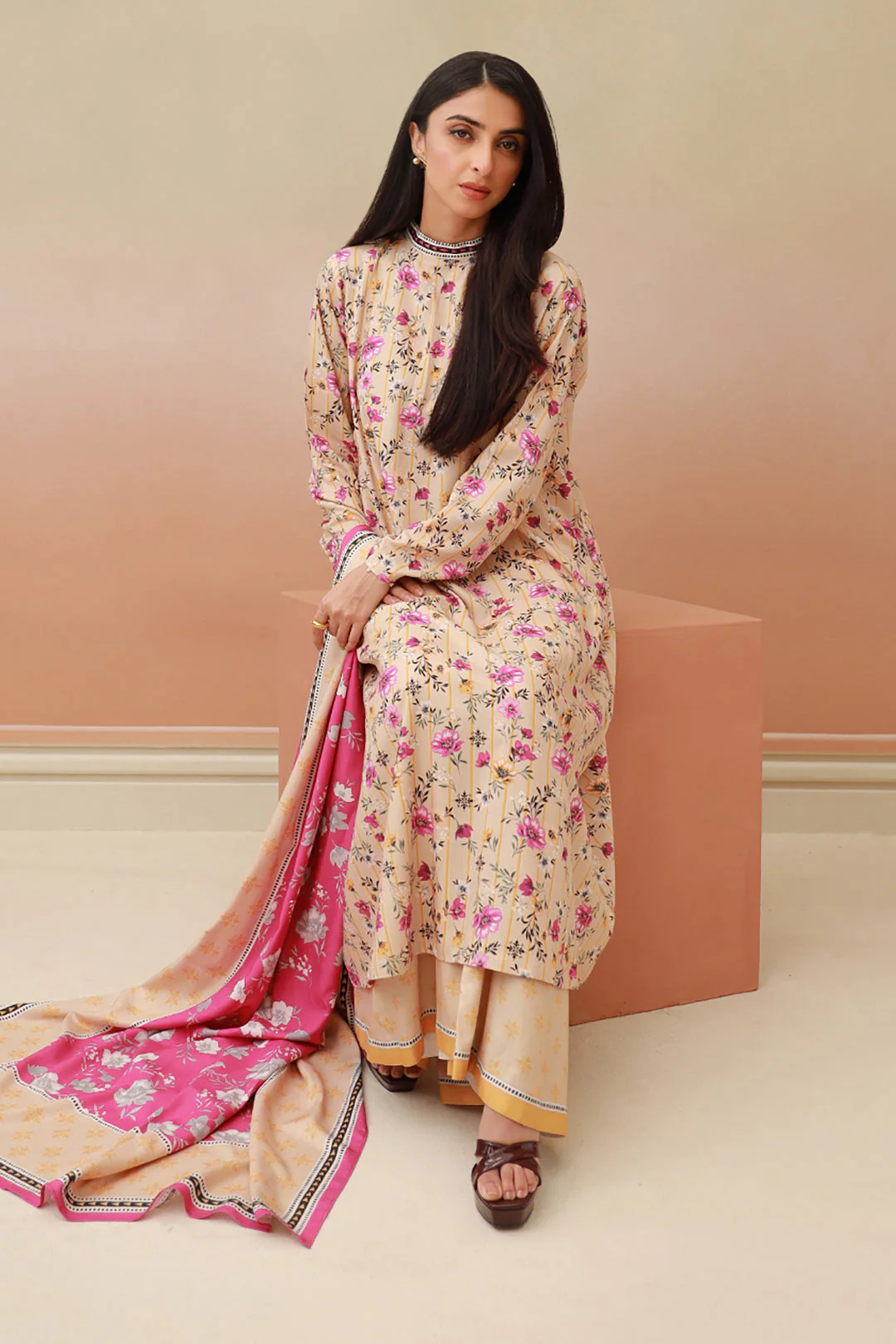 Shirt Shalwar Dupatta - 0823 - Image 3