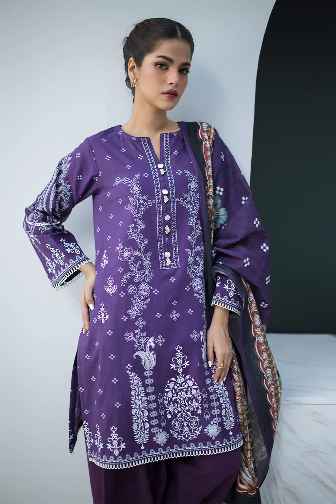 Shirt Shalwar Dupatta - 0831 - Image 3