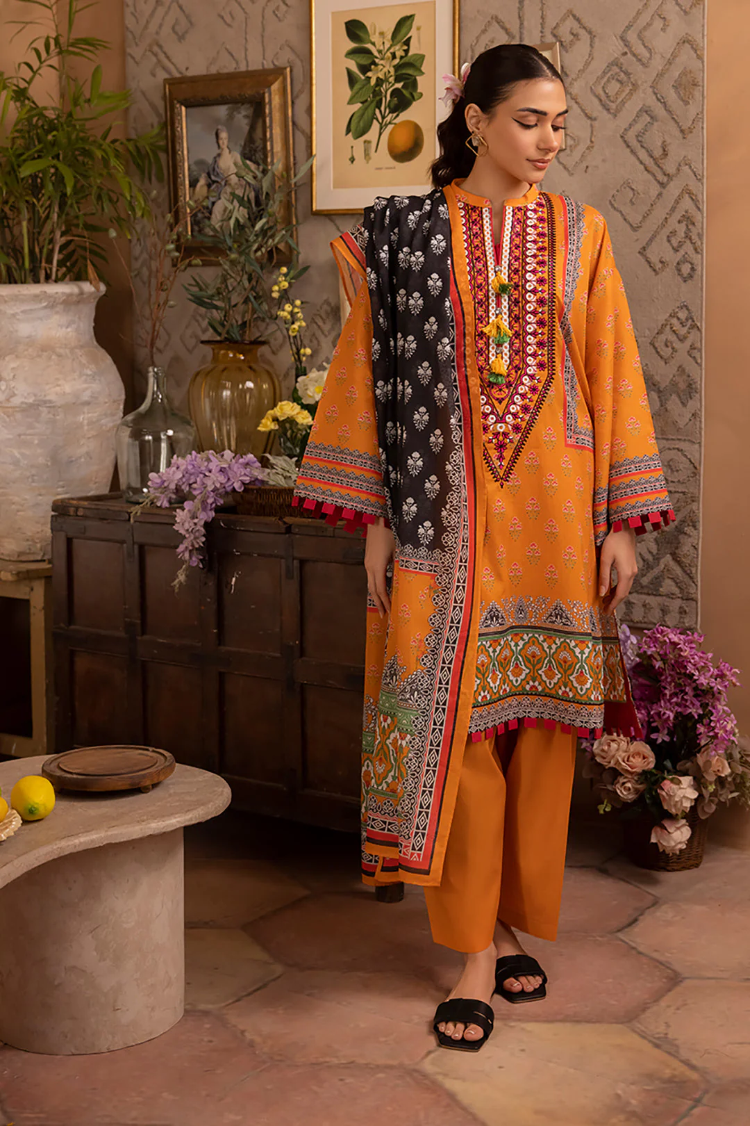 Embroidered Shirt Shalwar Dupatta - 1103