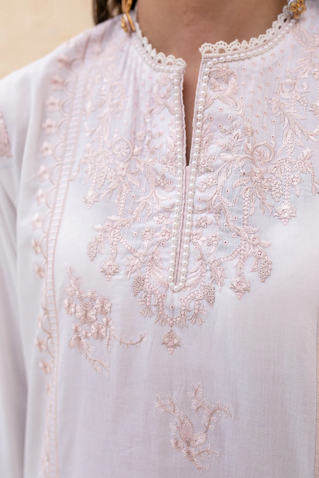 Embroidered Shirt Shalwar Dupatta - 2003 - Image 4