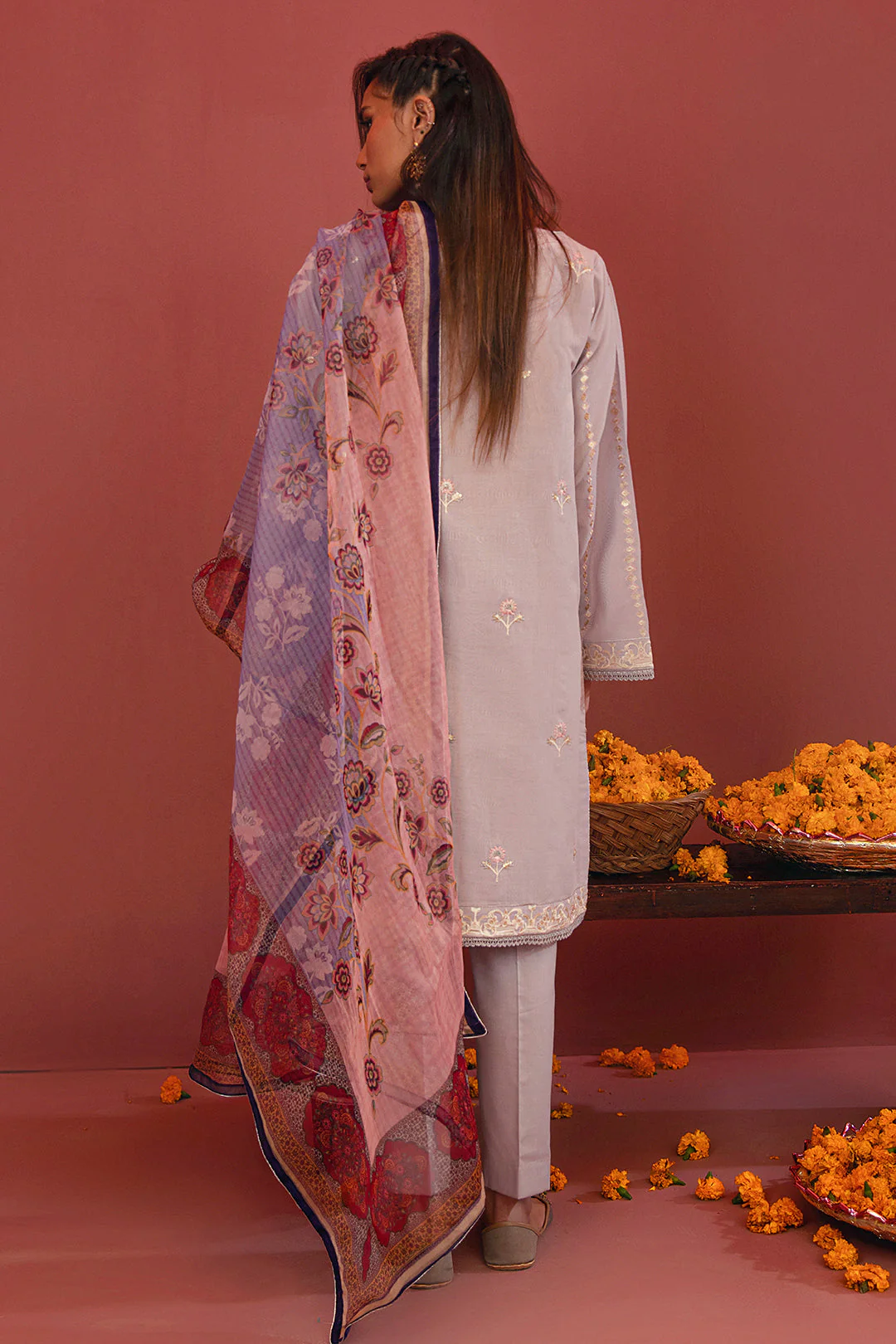 Embroidered Shirt Shalwar Dupatta - 2010 - Image 4