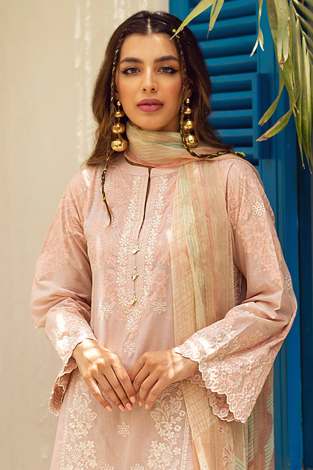 Embroidered Shirt Shalwar Dupatta - 0049