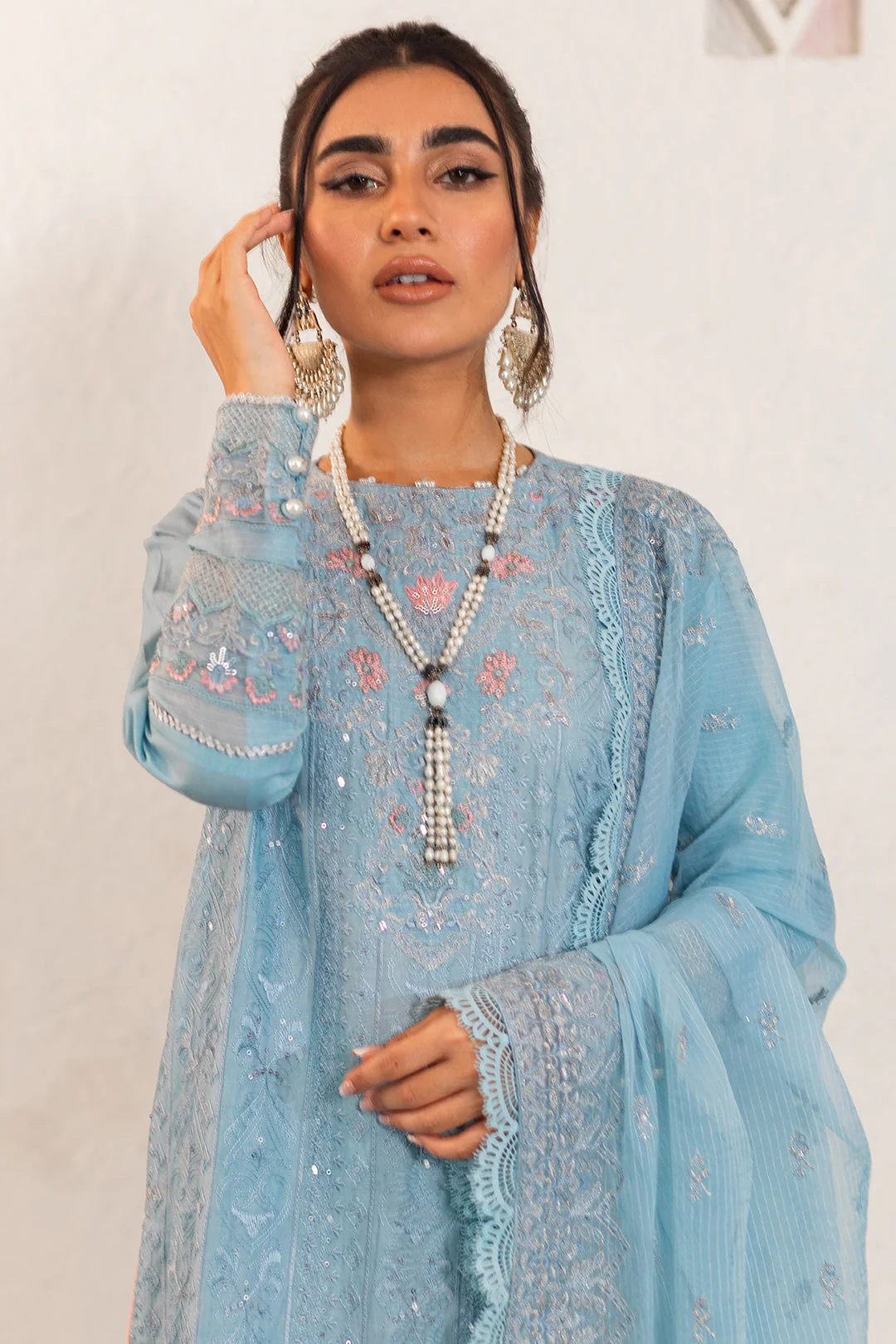 Embroidered Shirt Shalwar Dupatta - 0317 - Image 15