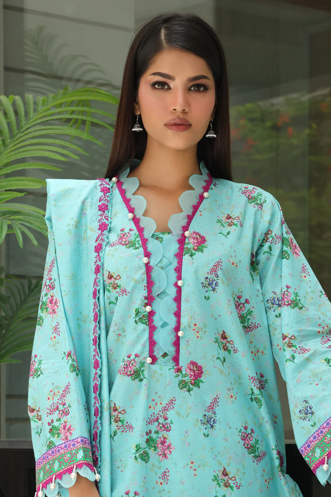 Embroidered Shirt Shalwar Dupatta - 0067 - Image 2