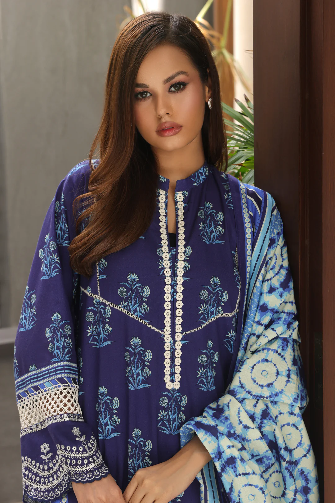Embroidered Shirt Shalwar Dupatta - 0072 - Image 2