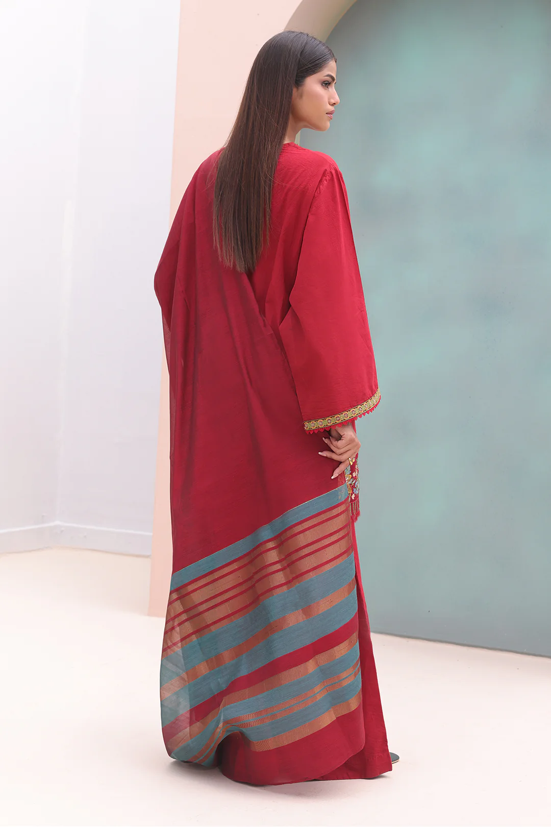 Embroidered Shirt Shalwar Dupatta - 0083 - Image 5