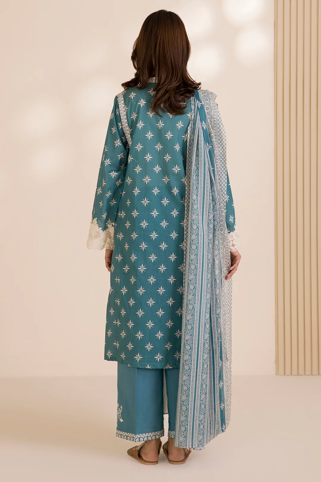 Embroidered Shirt Shalwar Dupatta - 0044 - Image 11