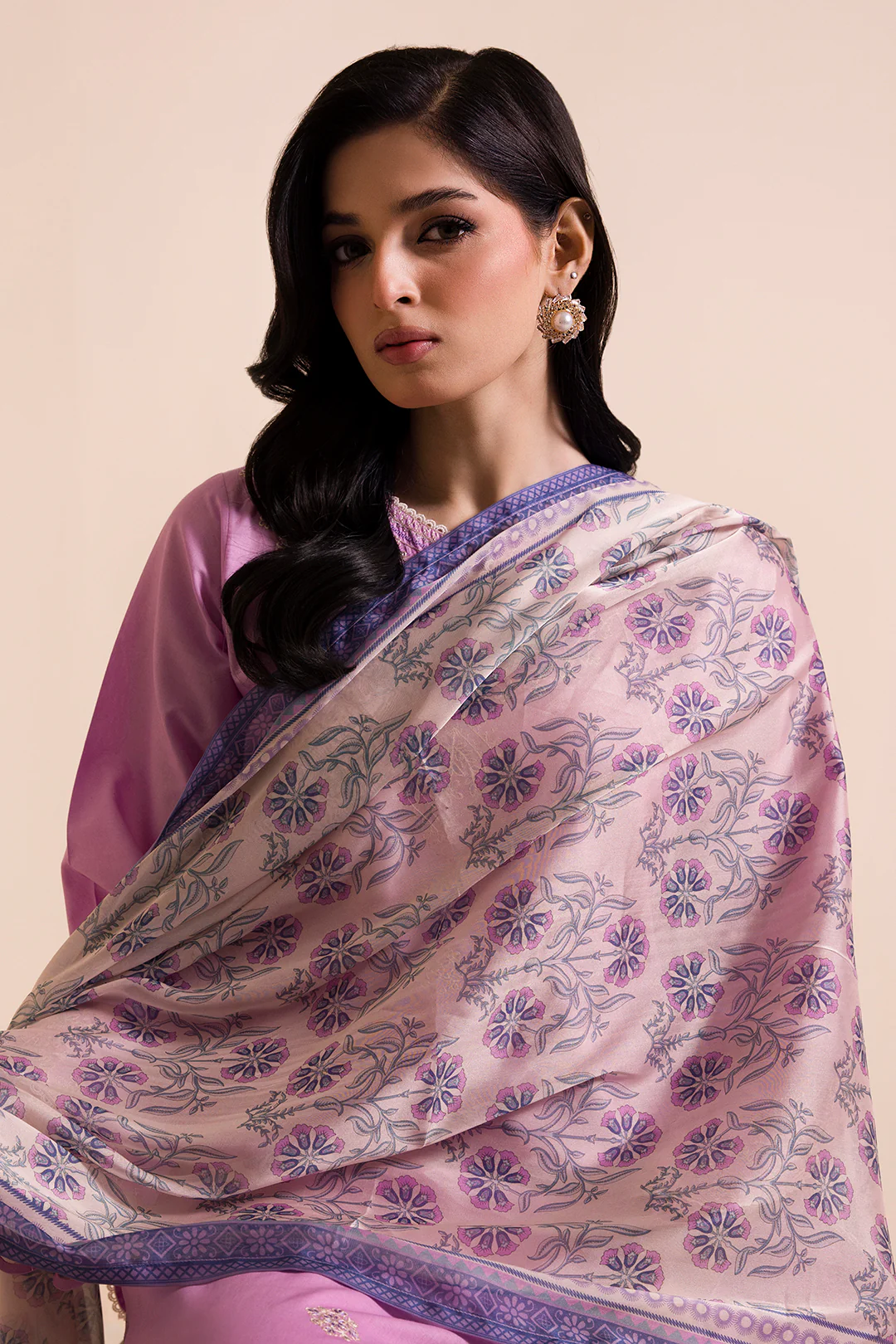Embroidered Shirt Shalwar Dupatta - 0047 - Image 5