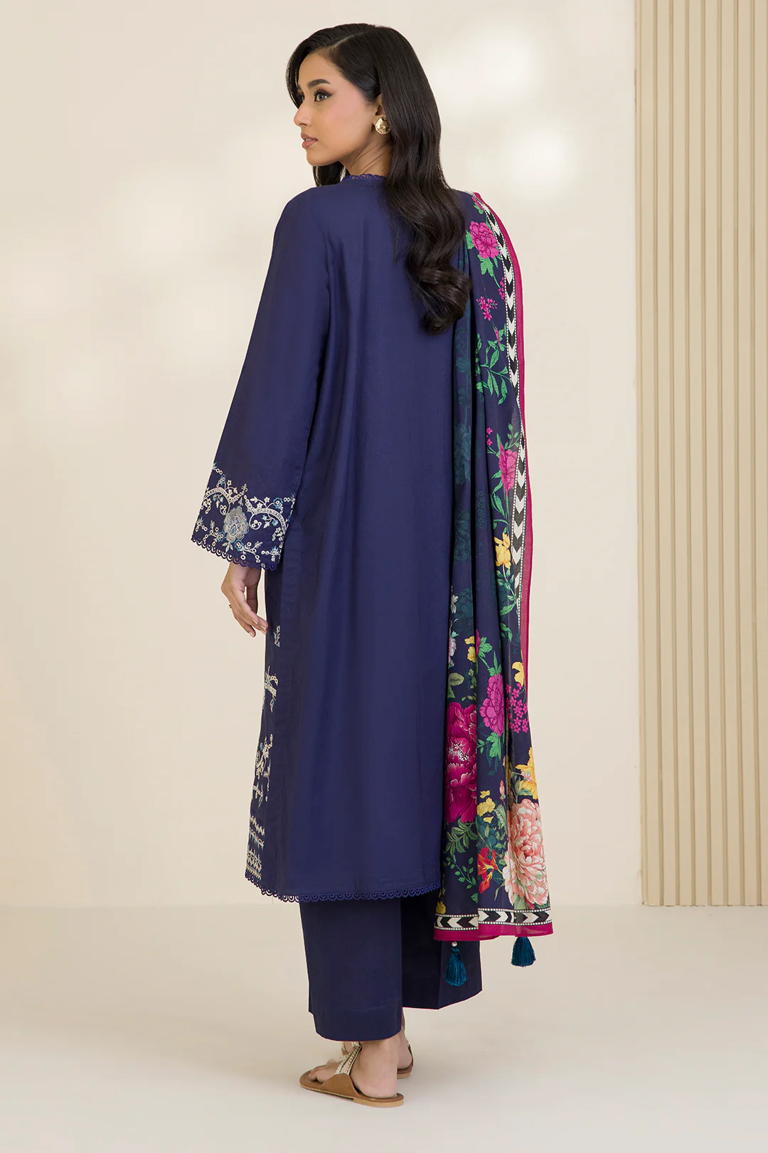 Embroidered Shirt Shalwar Dupatta - 0048 - Image 12