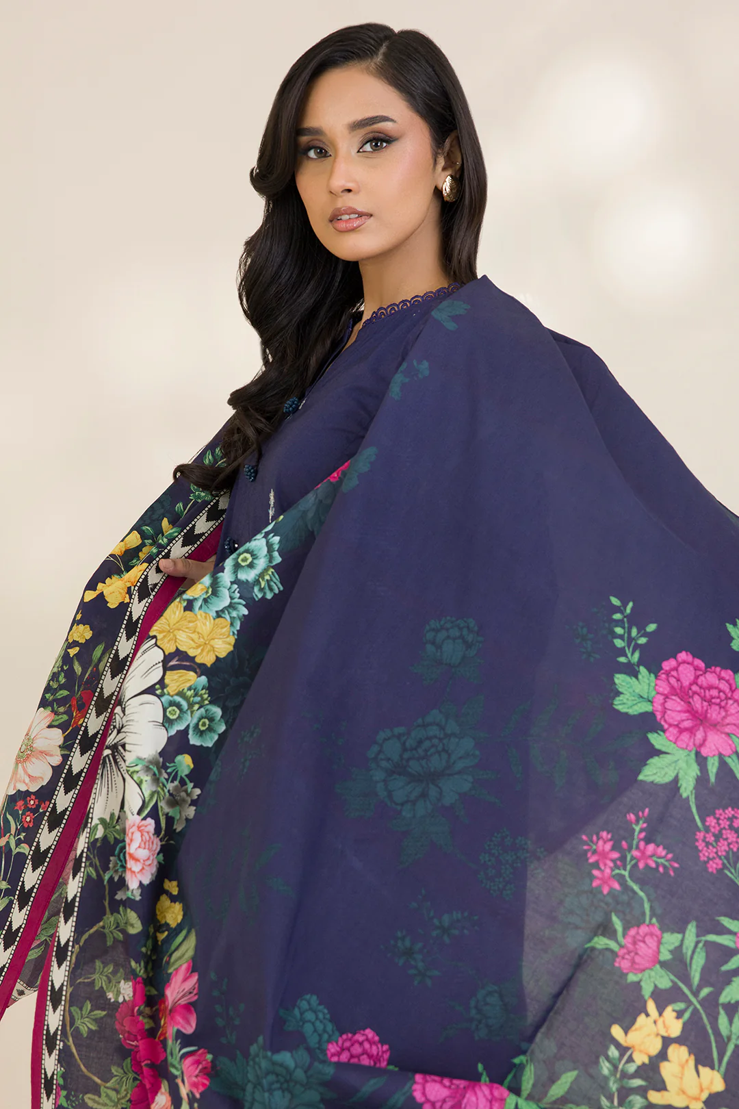 Embroidered Shirt Shalwar Dupatta - 0048 - Image 2