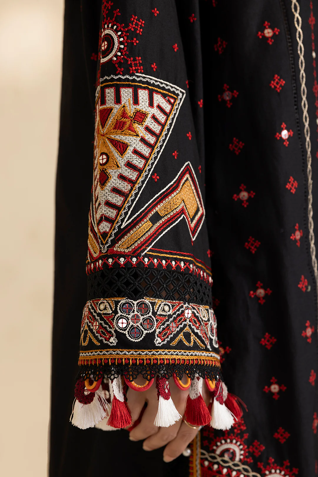 Embroidered Shirt Shalwar Dupatta - 0049 - Image 9