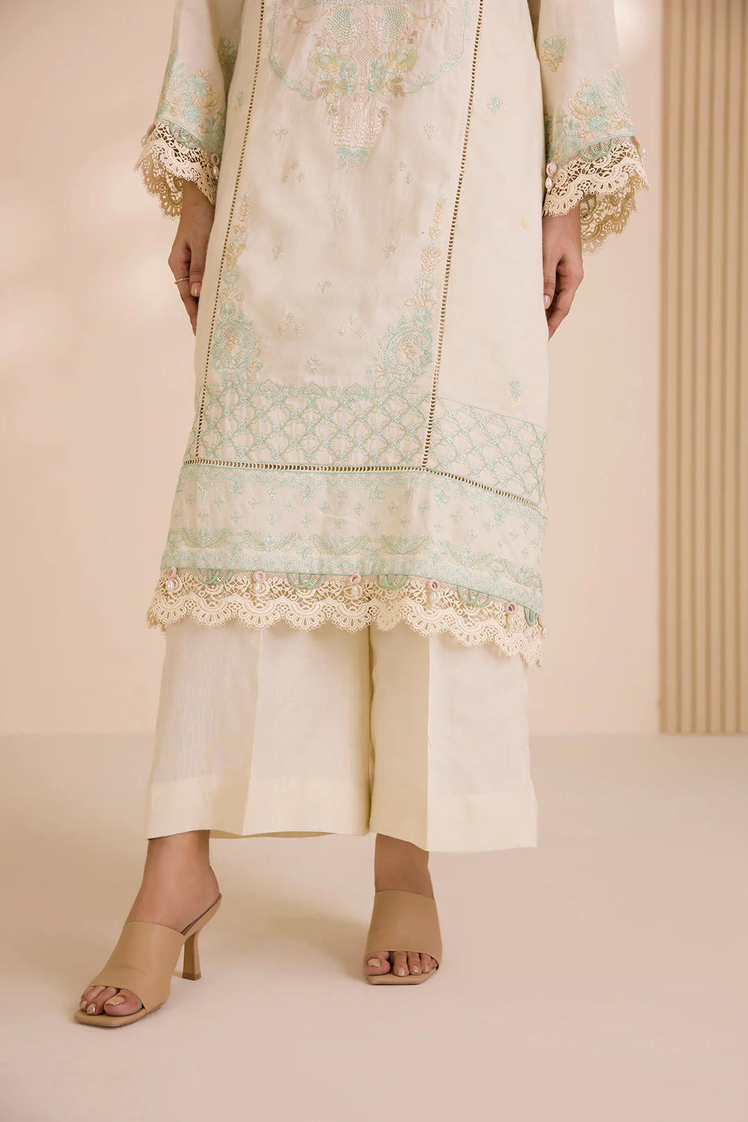 Embroidered Shirt Shalwar Dupatta - 0052 - Image 5