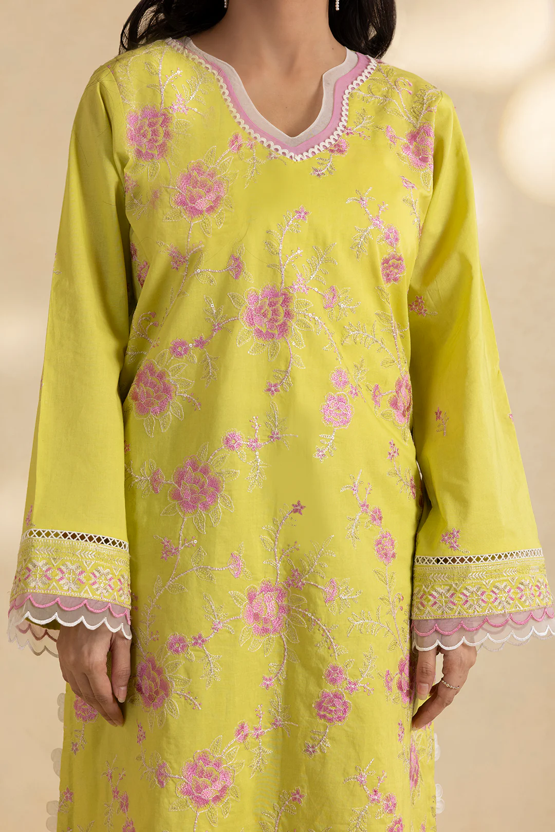 Embroidered Shirt Shalwar Dupatta - 0055 - Image 6