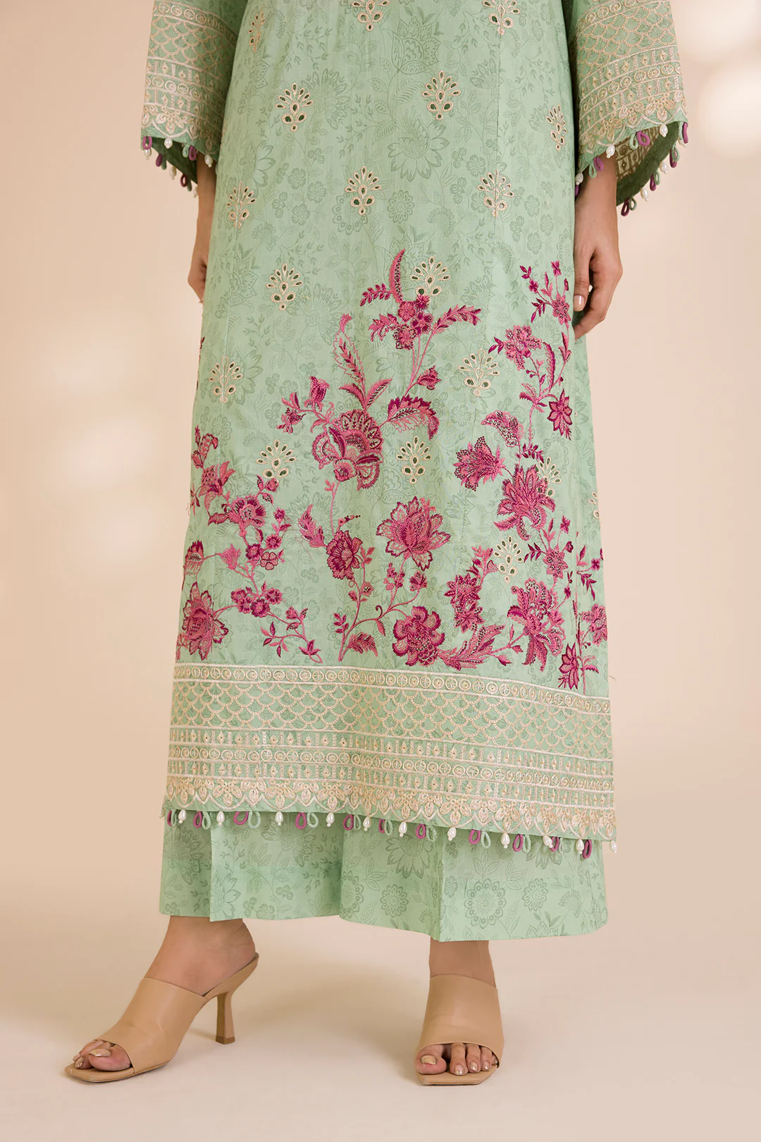 Embroidered Shirt Shalwar Dupatta - 0056 - Image 10