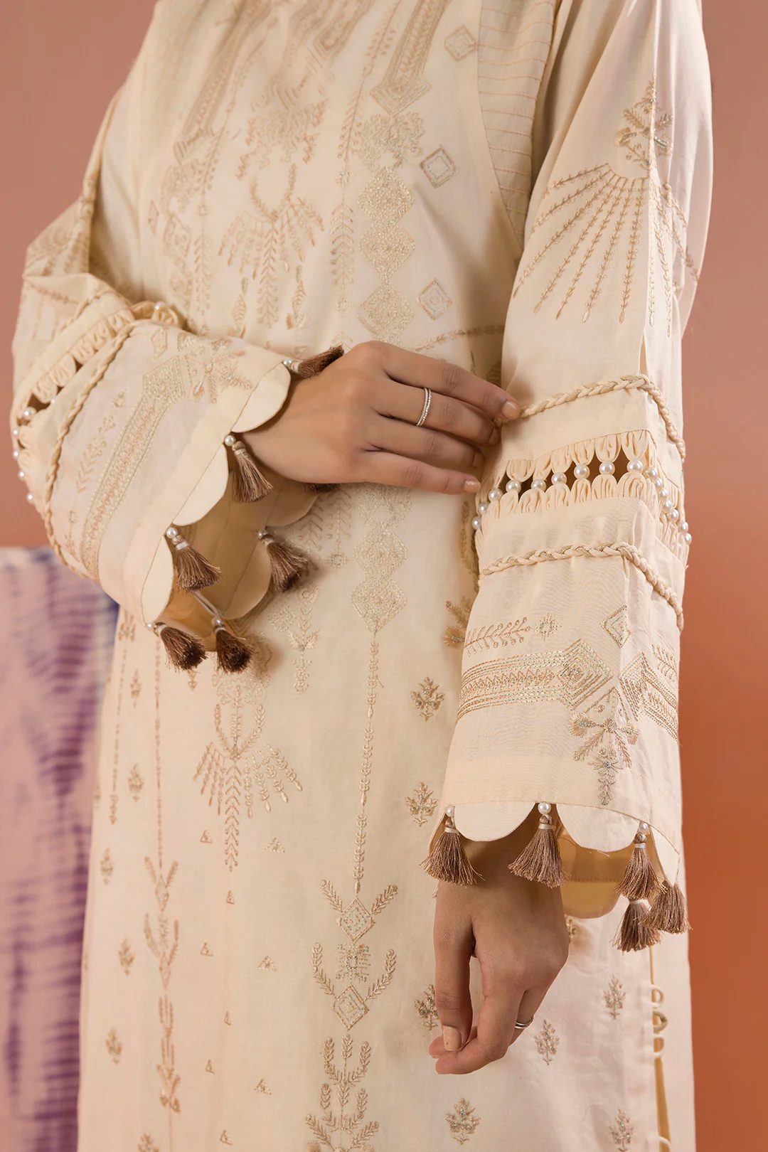 Embroidered Shirt Shalwar Dupatta - 0057 - Image 10