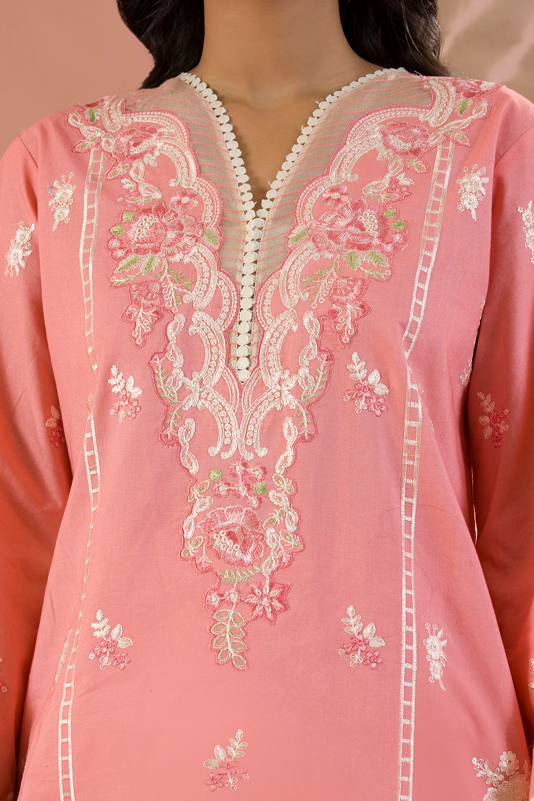 Embroidered Shirt Shalwar Dupatta - 0058 - Image 10