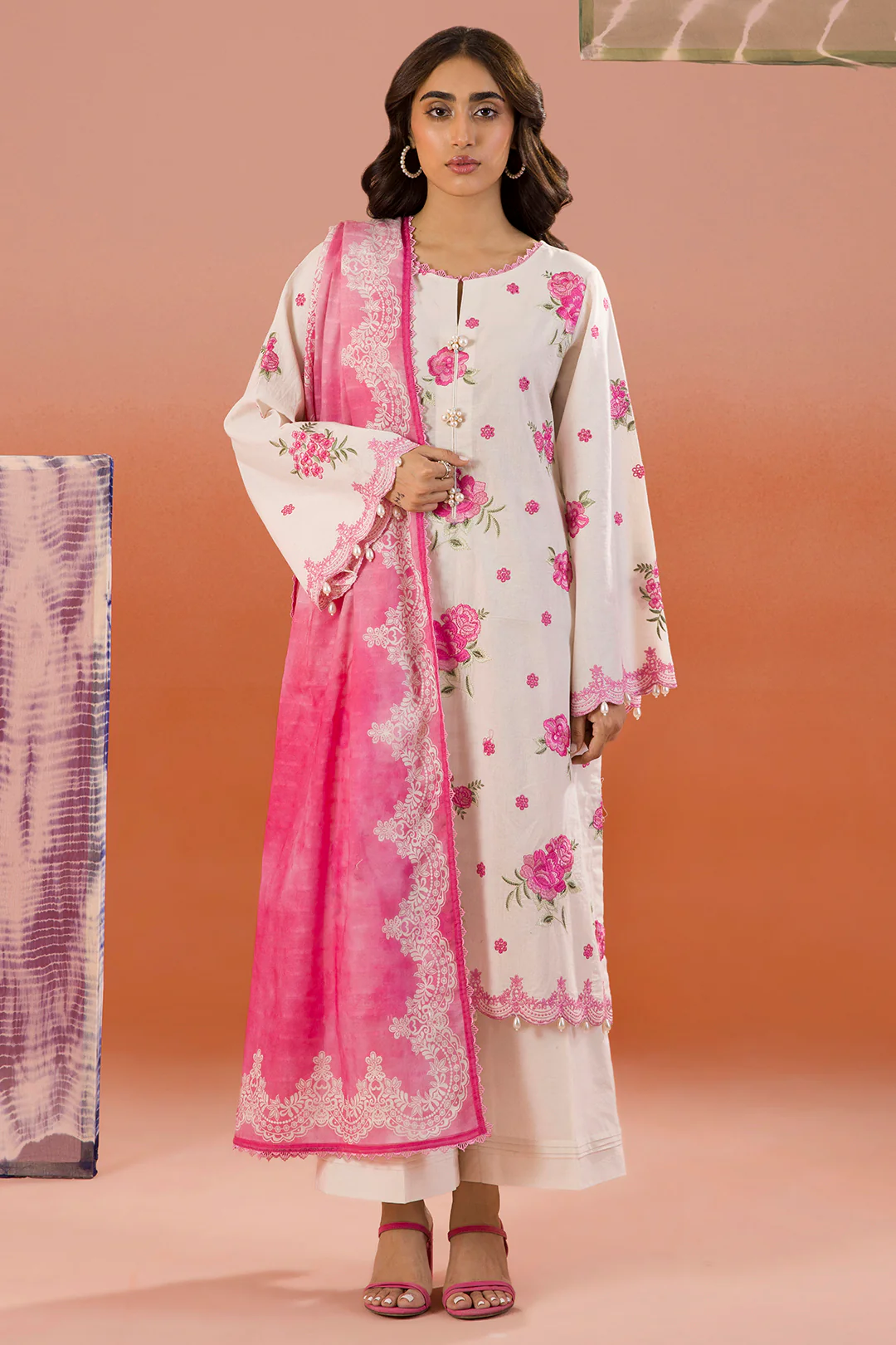 Embroidered Shirt Shalwar Dupatta - 0067