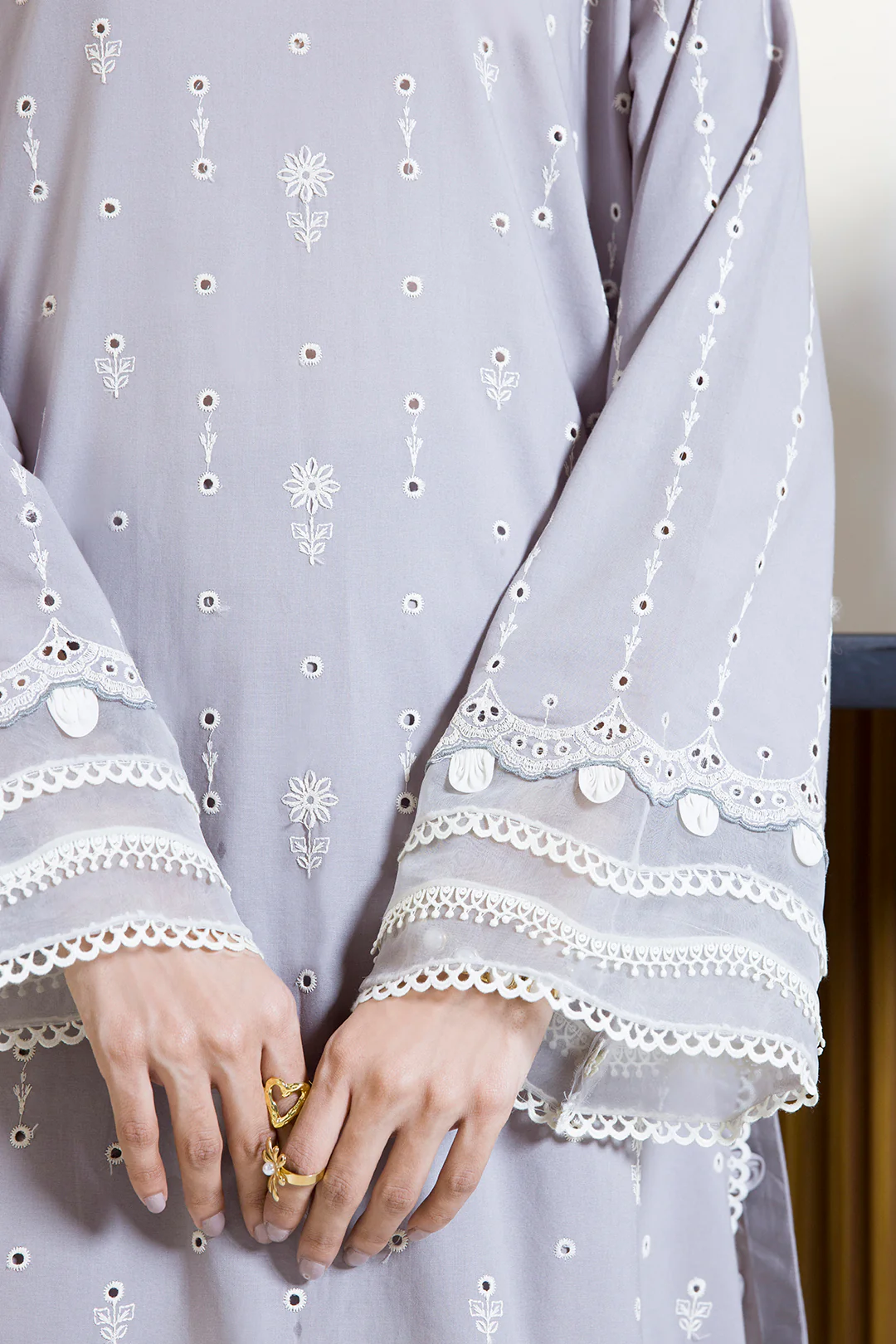 Embroidered Shirt Shalwar Dupatta - 0069 - Image 12