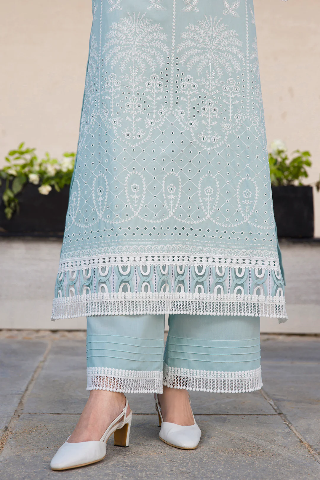 Embroidered Shirt Shalwar Dupatta - 0079 - Image 7