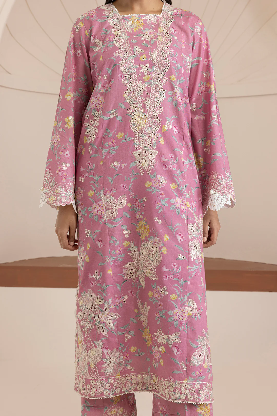 Embroidered Shirt Shalwar Dupatta - 0217 - Image 7