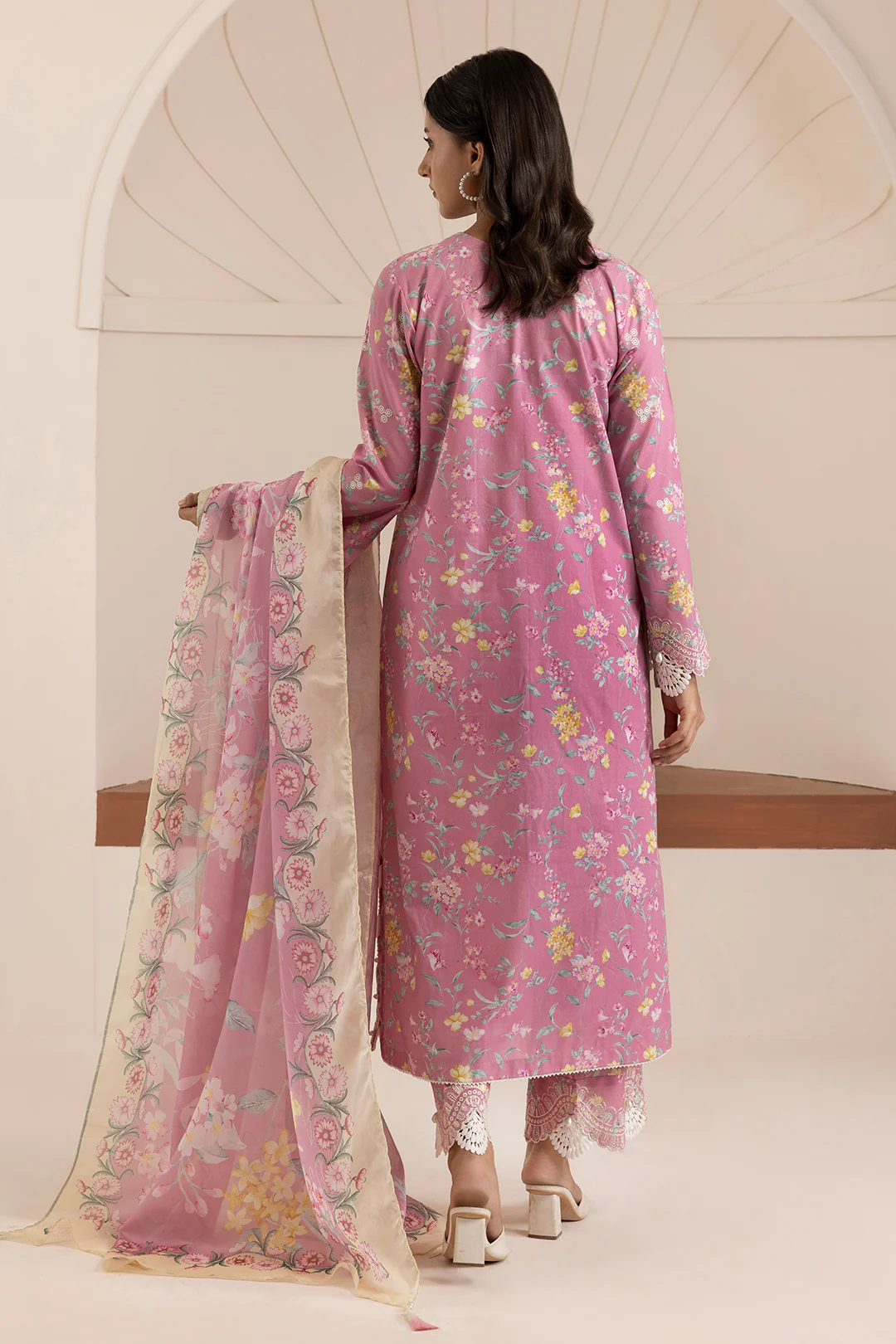 Embroidered Shirt Shalwar Dupatta - 0217 - Image 9