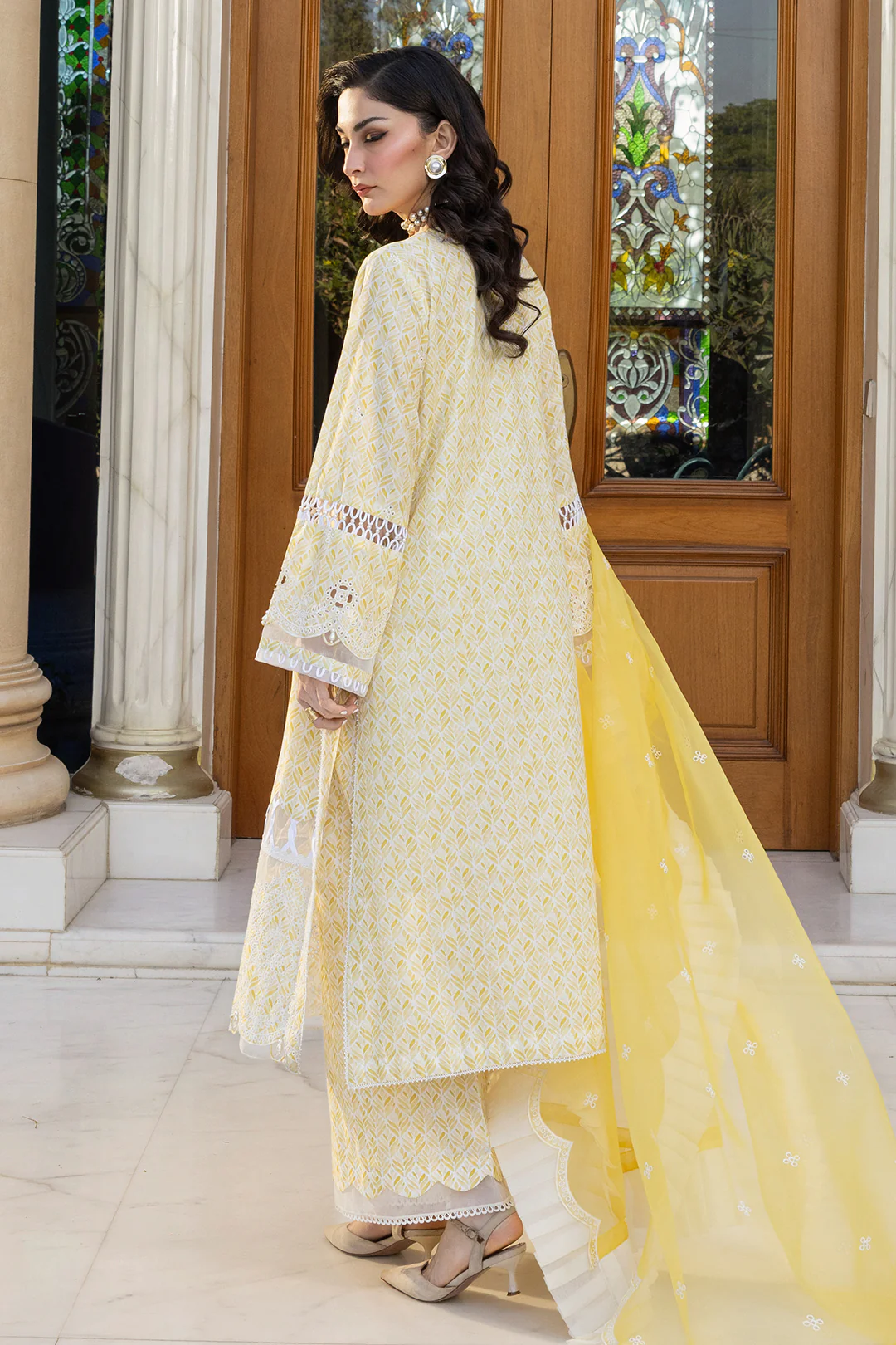 Embroidered Shirt Shalwar Dupatta - 4005 - Image 9