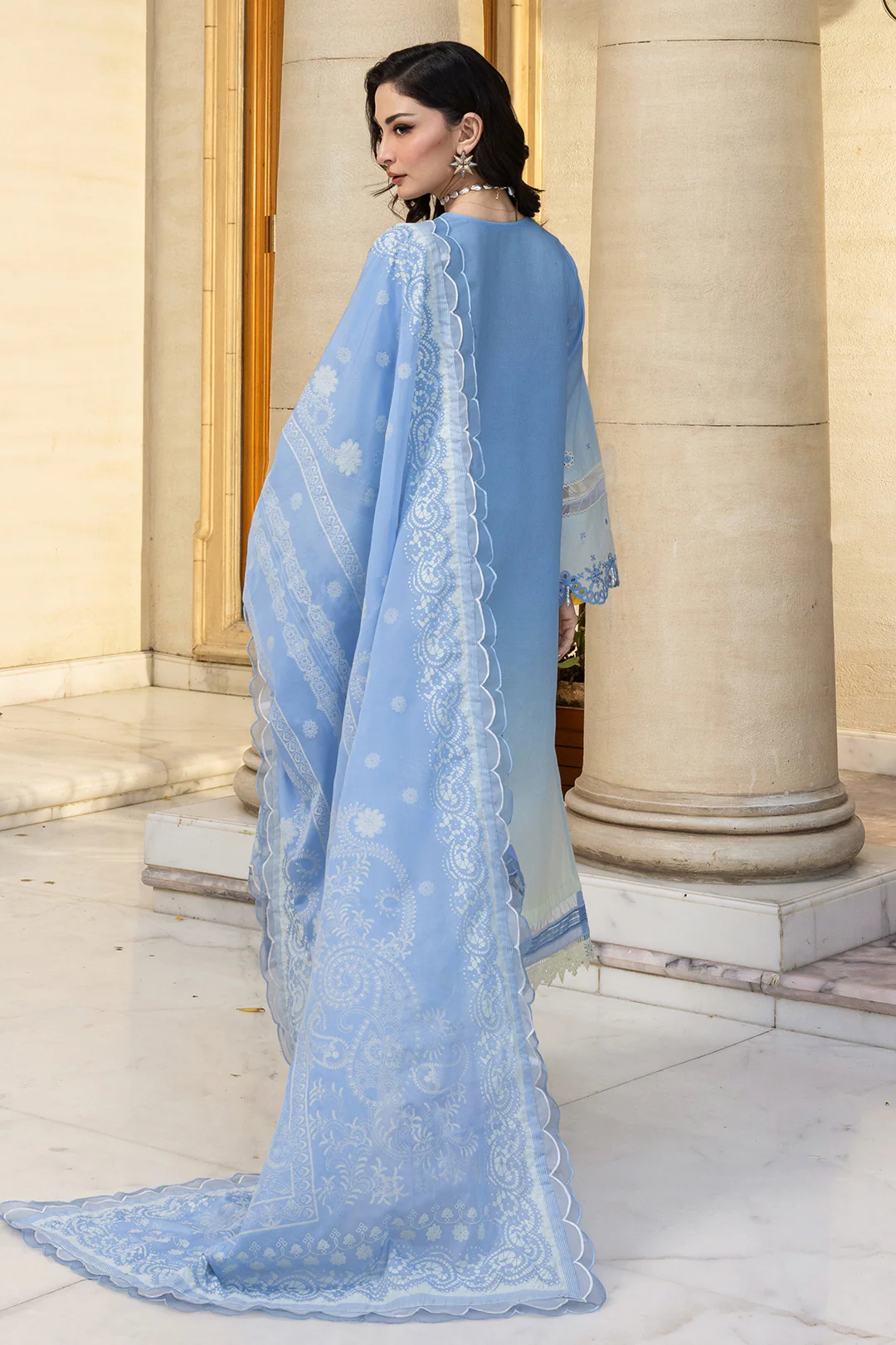 Embroidered Shirt Shalwar Dupatta - 4009 - Image 11