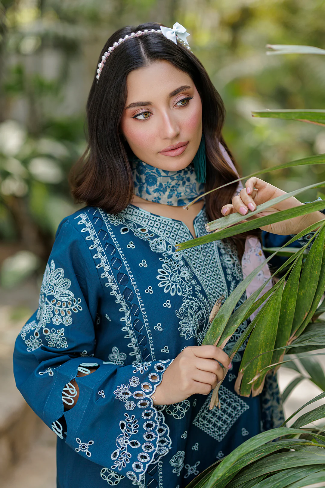 Embroidered Shirt Shalwar Dupatta - 4016 - Image 5