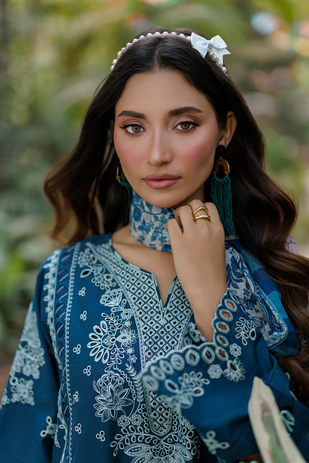 Embroidered Shirt Shalwar Dupatta - 4016 - Image 6