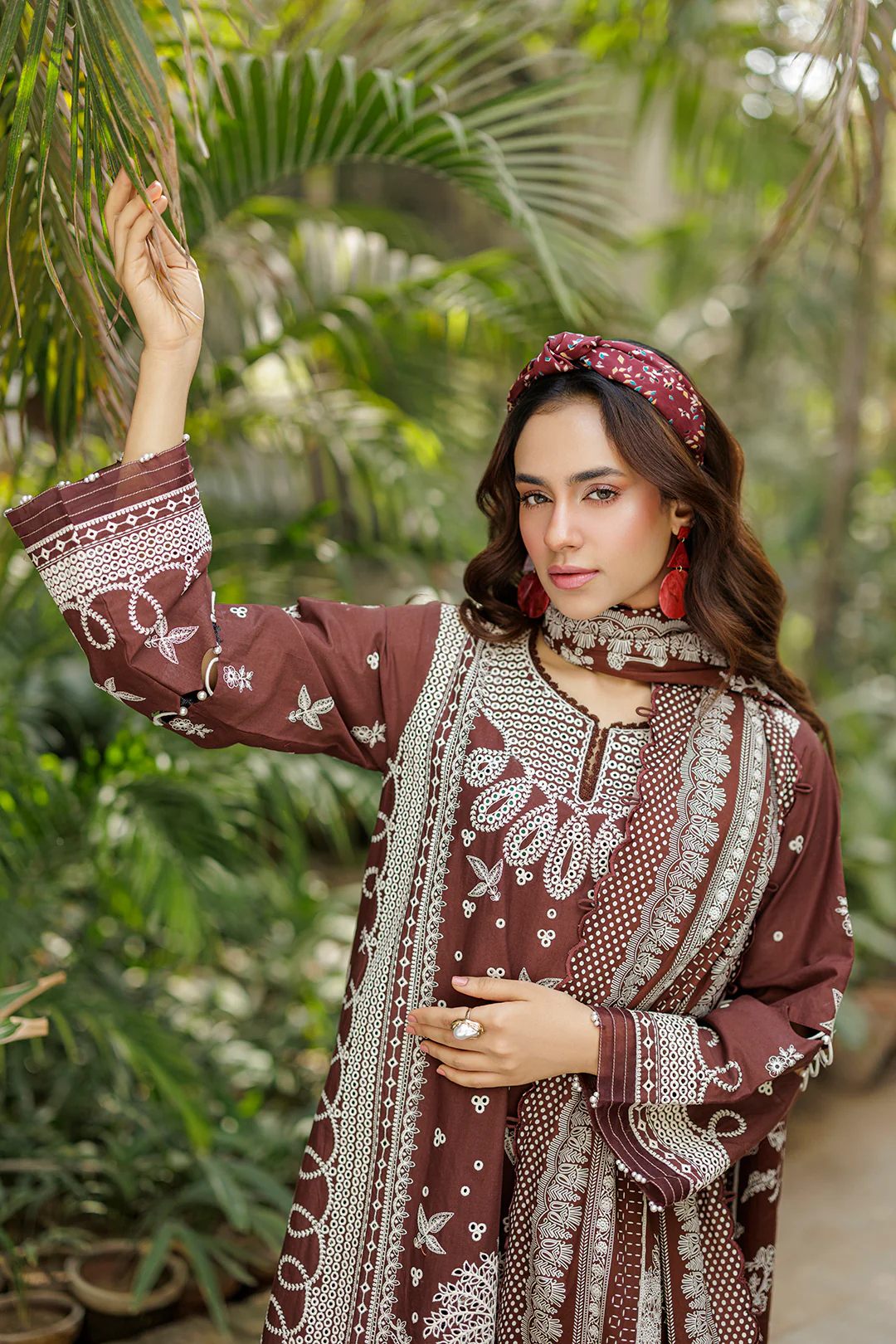 Embroidered Shirt Shalwar Dupatta - 4022 - Image 3