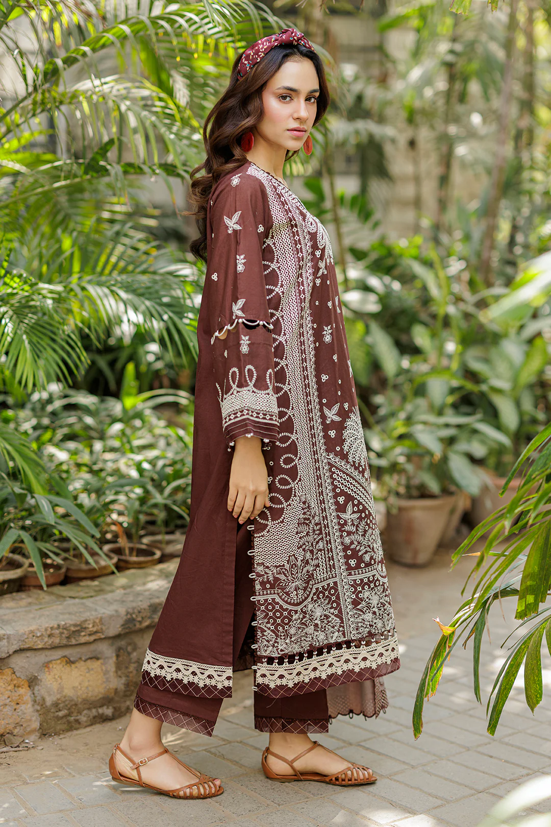 Embroidered Shirt Shalwar Dupatta - 4022 - Image 5