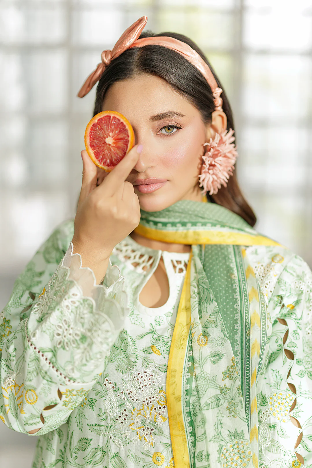 Embroidered Shirt Shalwar Dupatta - 4026 - Image 4