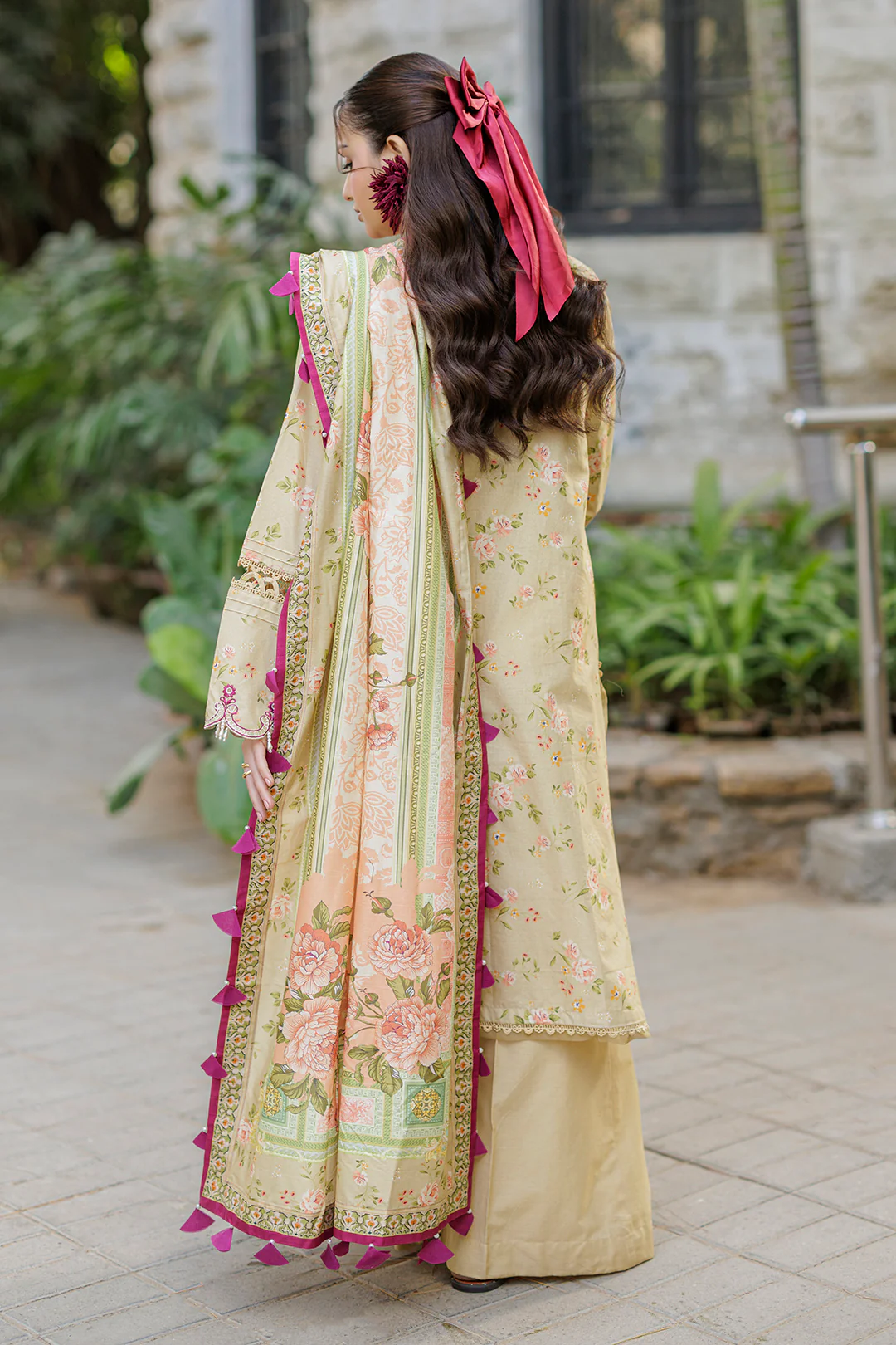 Embroidered Shirt Shalwar Dupatta - 4033 - Image 5