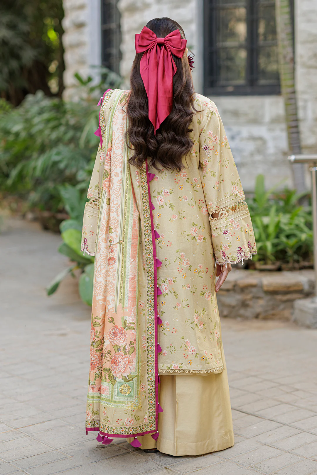 Embroidered Shirt Shalwar Dupatta - 4033 - Image 6