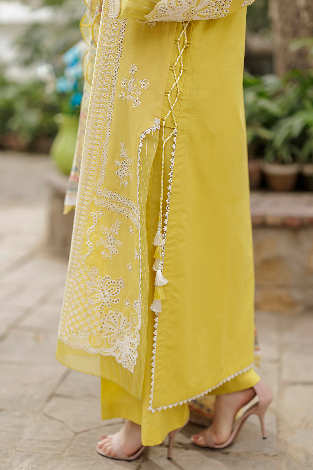 Embroidered Shirt Shalwar Dupatta - 4037 - Image 8