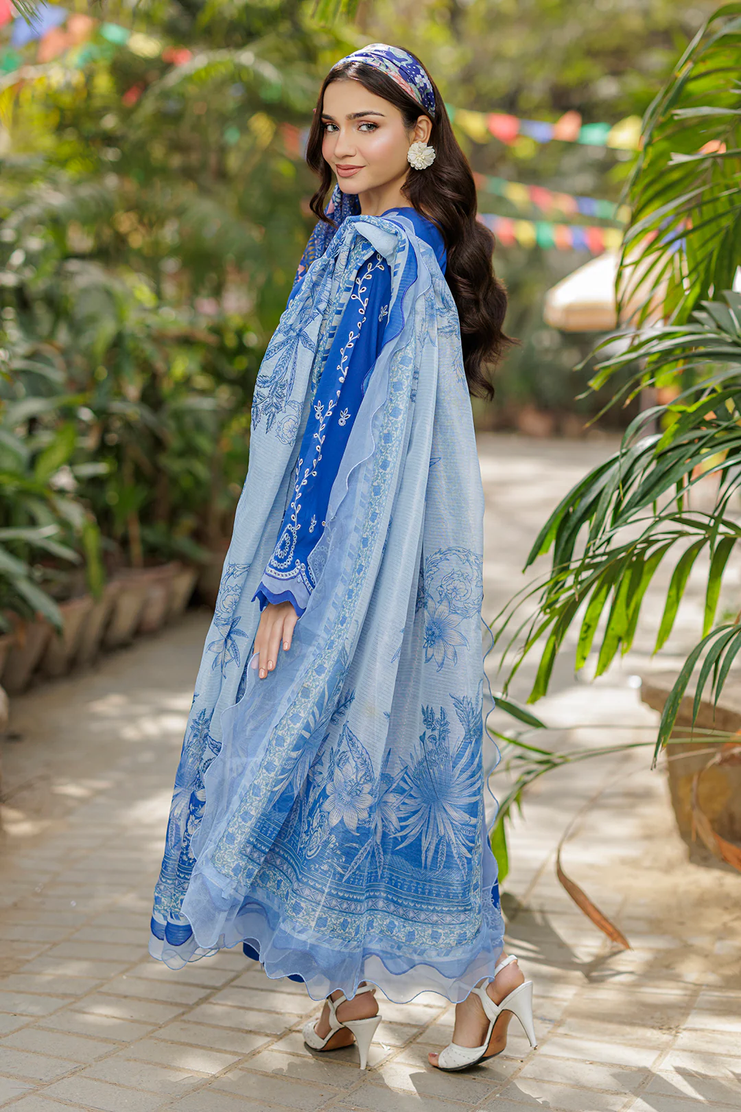 Embroidered Shirt Shalwar Dupatta - 4043 - Image 5