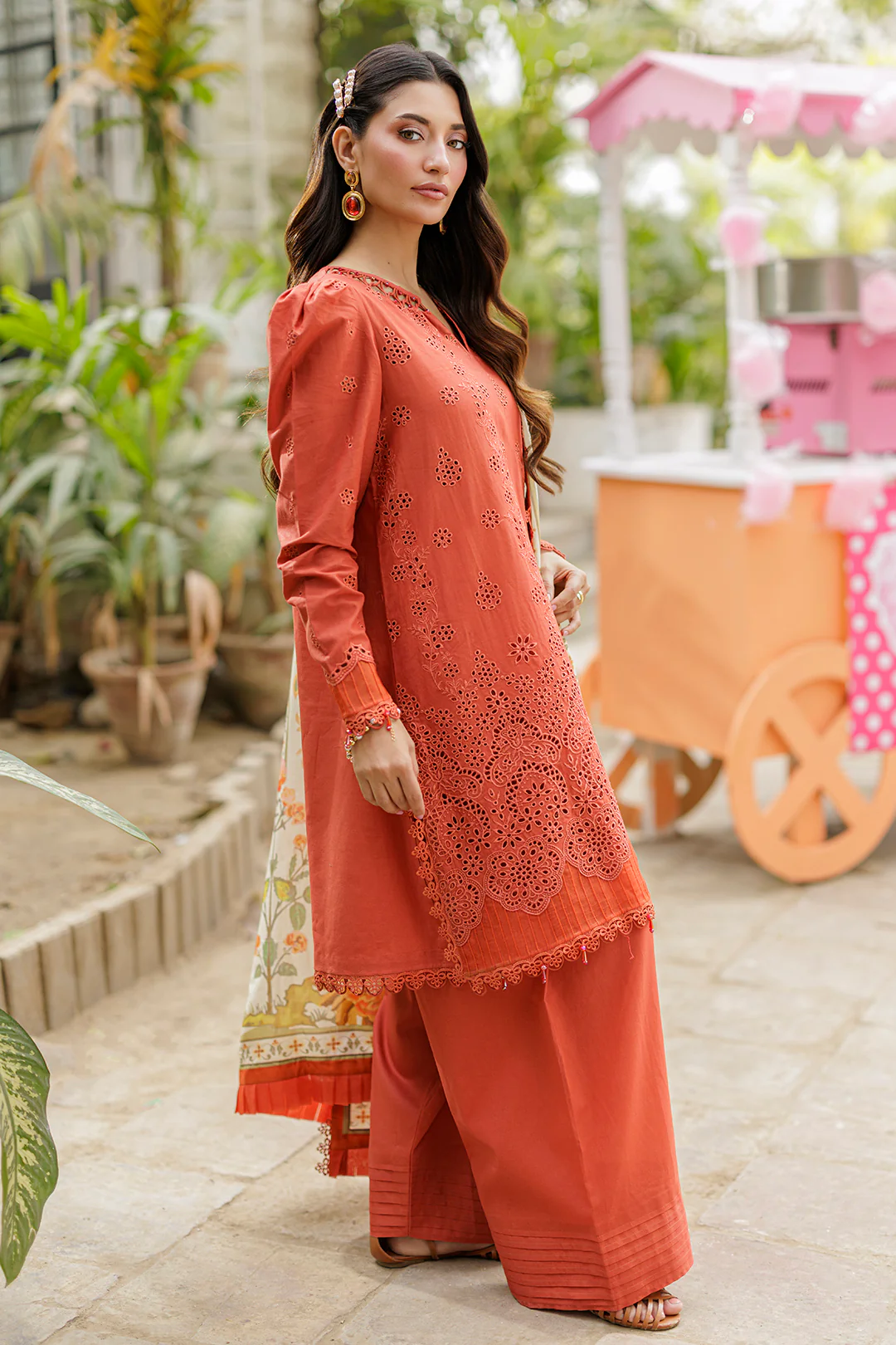 Embroidered Shirt Shalwar Dupatta - 4045 - Image 5